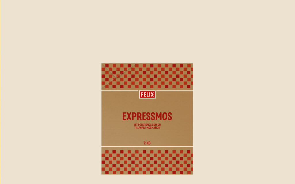 Förpackning med FELIX Expressmos.
