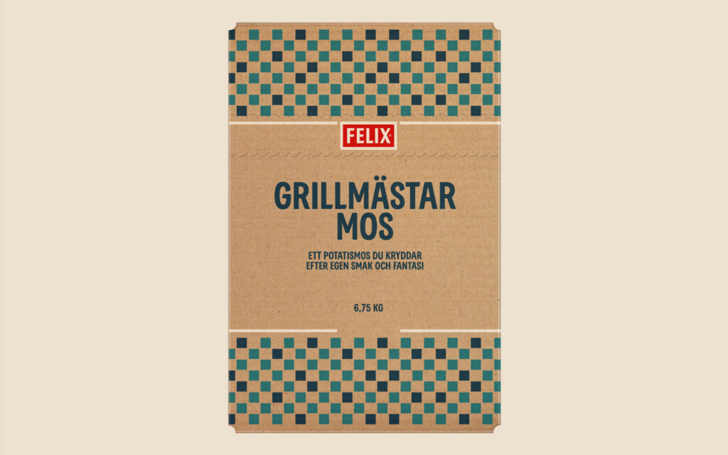 Förpackning med FELIX Grillmästarmos.